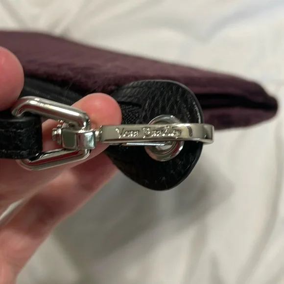 Vera Bradley NWT Iconic RFID Slim Wristlet Velvet Quilt Texture BlackBerry Wine - Picture 5 of 8